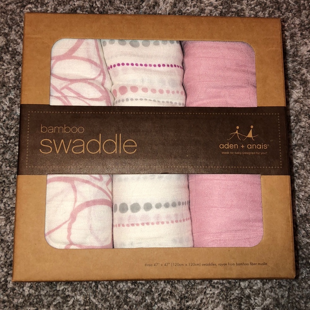 3 Aden & Anais Swaddles & 2 Security Blankets